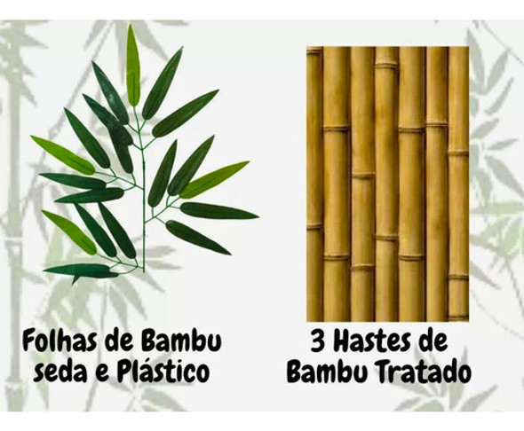 Planta Artificial Bambu Da Sorte Vaso Areia Grande - 1,65m. 1 Planta Artificial Bambu Da Sorte Vaso Areia Grande - 1,65m. 1