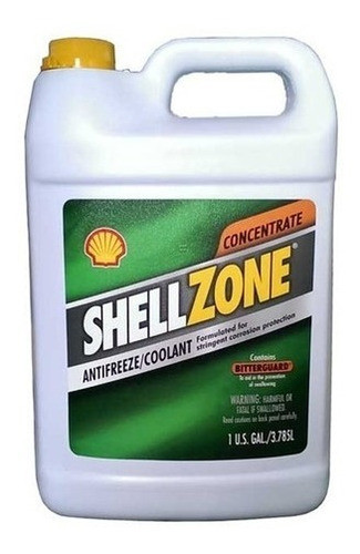 Refrigerante Anticongelante Shell , Puro Para Diluir, Verde 0