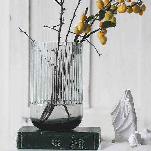 Florero Decorativo Vidrio Atenas Alto 23cm X Ø 14cm 0