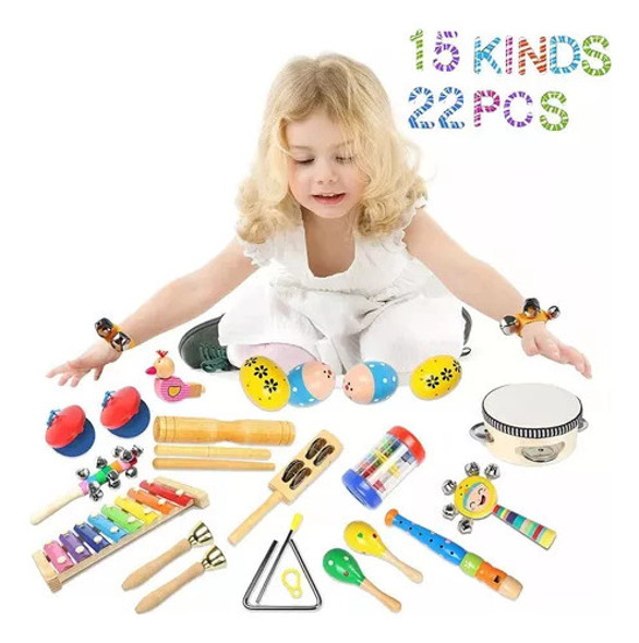 Conjunto De 22 Instrumentos De Percussão Para Crianças 1