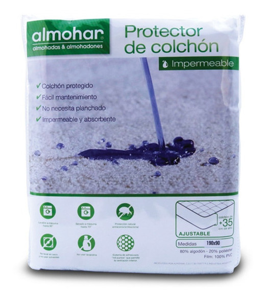 Cubrecolchon Impermeable Toalla Y Pvc 1 Y 1/2 Plazas 200x100 0 Cubrecolchon Impermeable Toalla Y Pvc 1 Y 1/2 Plazas 200x100 0