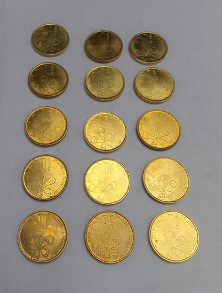 2 Pesos Argentinos Monedas . Pack X 15 Palo Borracho 2018 1