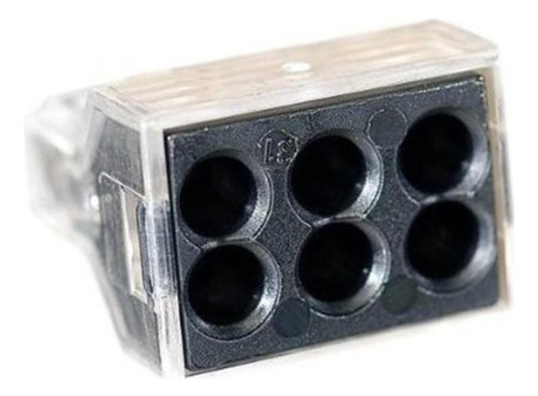 Wago Wire Connector 600 V Clear 6 Conductor 50 Caja 0