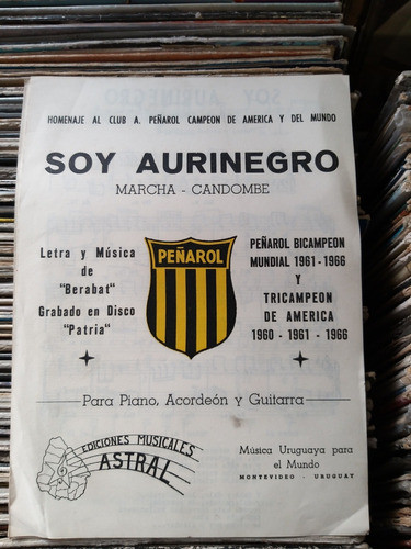 Peñarol Soy Aurinegro Partitura 0