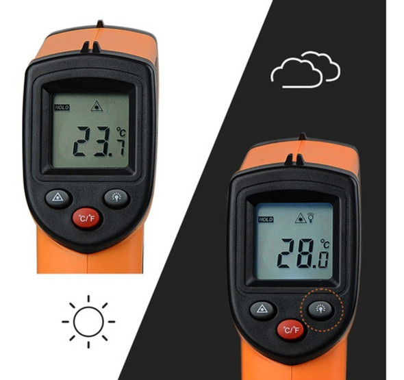 Termomêtro Infravermelho Mede Temperatura Industrial Amarelo 1