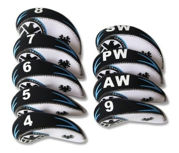 Nuevo 9pcs / Pack Golf Iron Covers Set Golf Club Head Cover 0 Nuevo 9pcs / Pack Golf Iron Covers Set Golf Club Head Cover 0
