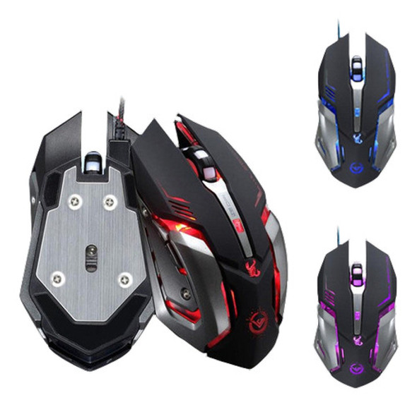 Profesional 3500 Dpi 6 Botón Optical Usb Personalizado Led C 0