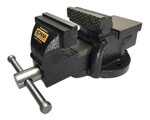 Morsa De Banco Konan N°3 Fija Con Yunque Profesional 75 Mm 1