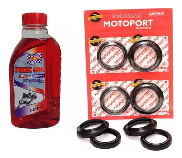 Kit Guarda Pó + Retentor + Óleo 10w - Xre 300 (todas) 0