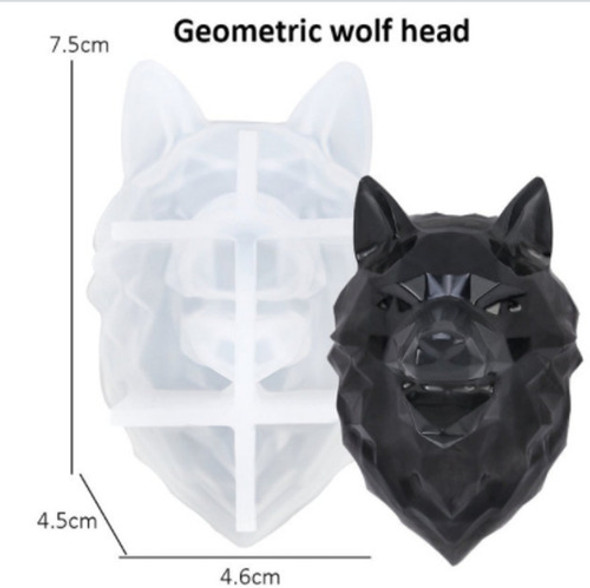 Molde Silicona Para Resina Epoxy Cabeza Lobo Vela Jabon 1