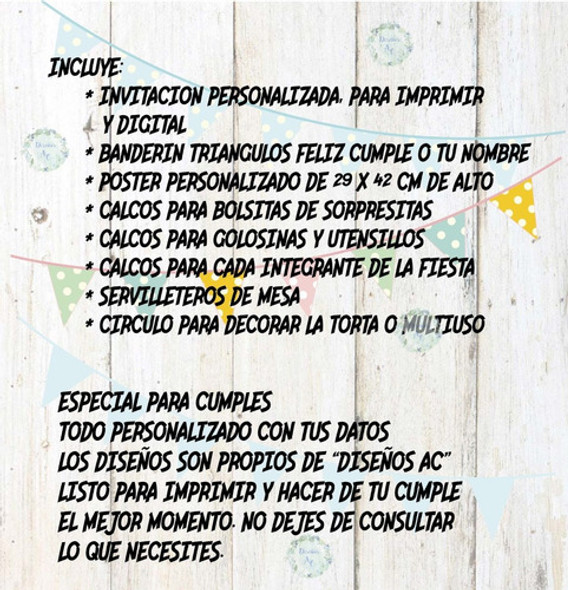 Kit Imprimible Cumple Pajaritos, Personalizado. 1