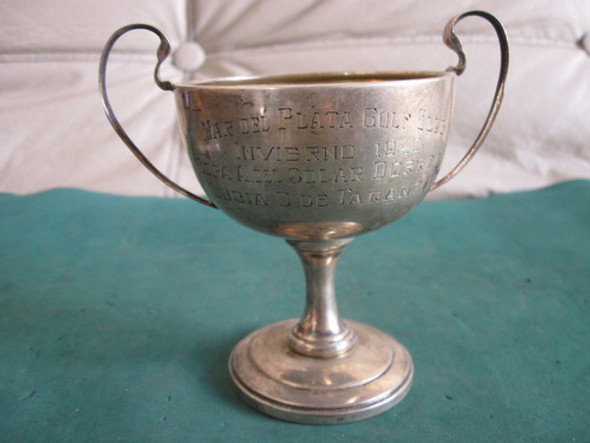 Antiguo Trofeo De Plata, Ingles, Mappin & Webb, 93 Gramos 0