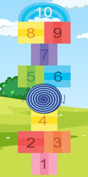 Lona Didáctica Infantil Diseño Juego Rayuela 0