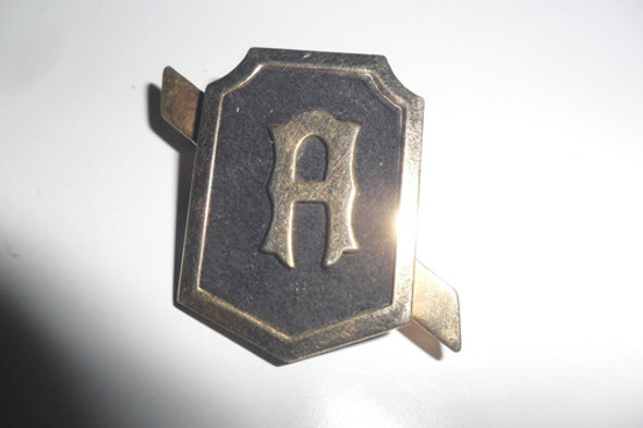 Antiguo Prendedor Letra A Inicial Dorada Pin Escudo Insignia 0 Antiguo Prendedor Letra A Inicial Dorada Pin Escudo Insignia 0