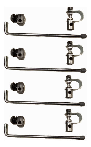 Soportes Universal Parabrisas Motos 4 Agarres Anclajes 0