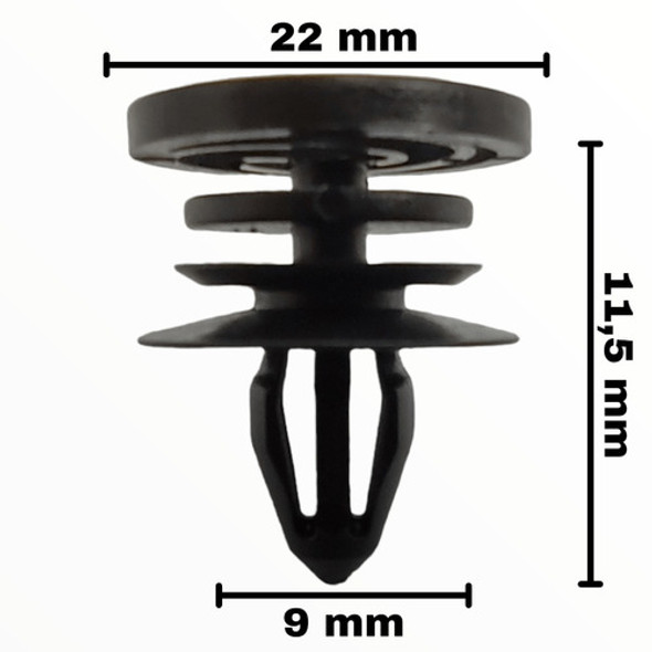 Gancho Grampa Broche Traba Clip Tapizado X5 Vw Fox Suran 1