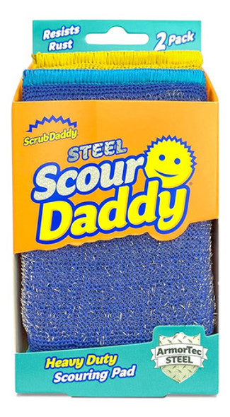 Scrub Daddy Steel Scour Pads - Scour Daddy Steel - Estropajo 0