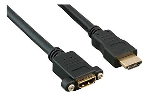 Aya 1ft (1 Pie) Hdmi Extension Macho A Hembra Cable De Monta 0