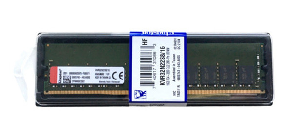 Memoria Kingston 16gb Ddr4 Pc 3200 Kvr32n22s8/16 Tranza 0