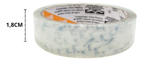 Fita Adesiva Transparente Resistente Tamanho:18x40m Unidade 1