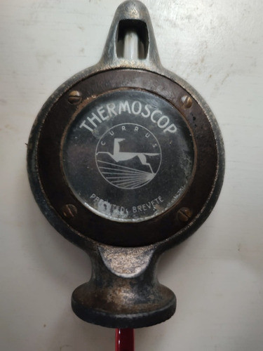 Antiguo Termómetro Francés Automóvil . Thermoscop Currus 0