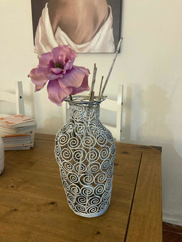 Florero De Hierro Ideal Decoración 0