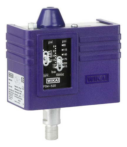 Presostato Wika Rango -0,4 A 7 Bar Rep. Automática 1