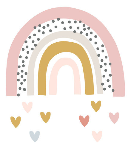 Kit Arco Iris Colección Cliparts + Papeles Arcoíris Nórdico 0