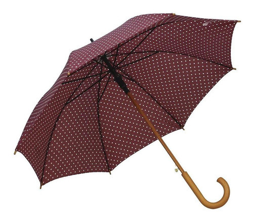 Sombrinha Longa Automática Madeira 0