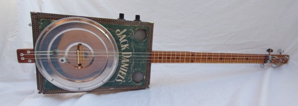 Cigar Box Guitar Jack Daniels Vt Ressonator 0
