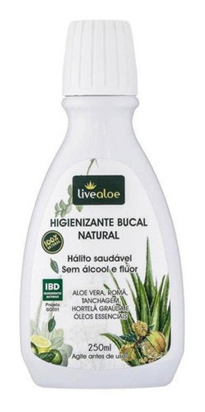 Enxaguante Bucal Natural 250ml - Livealoe 0