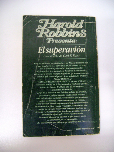 Harold Robbins Presenta El Superavion Carl Furst Boedo 1