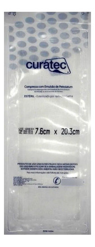 Compressa Emulsão Petrolatum Curativo Curatec 7,6x20,3 36un 1