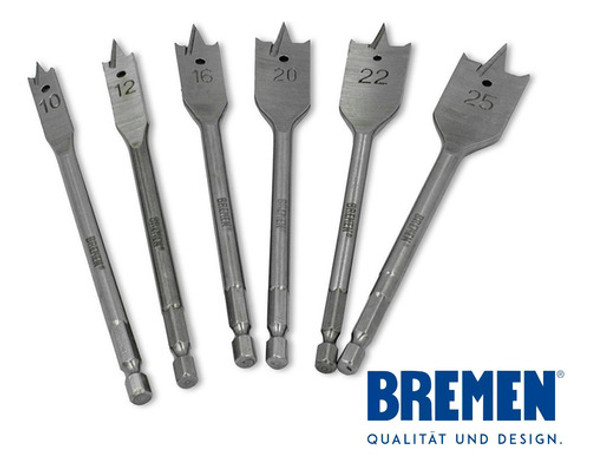 Mechas Paleta Tricúspide Para Madera En Juego Bremen 7616 1 Mechas Paleta Tricúspide Para Madera En Juego Bremen 7616 1