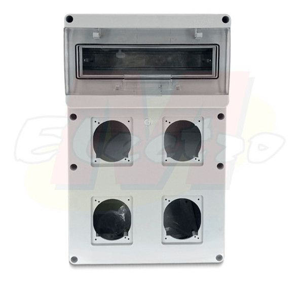 Tablero 12 Din + 4 Bocas Tipo Scame Conextube Electro Medina 1