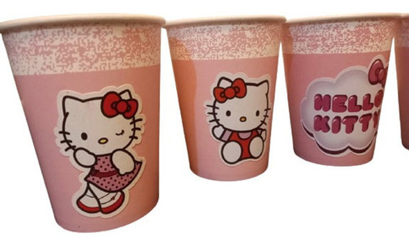 Vasos Polipapel Hello Kitty X 8 Unidades 0 Vasos Polipapel Hello Kitty X 8 Unidades 0