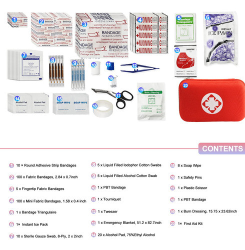 276pcs Personal First Aid Kit For Car Emergency Supplies Mi. 1
