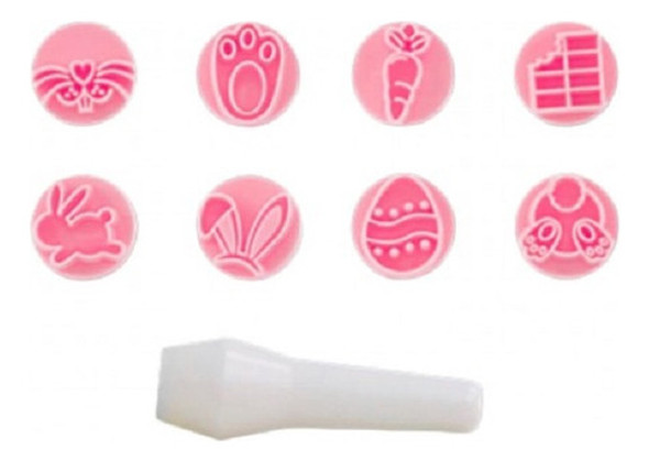 Kit Carimbos Marcadores Páscoa Brilhante 2cm 0