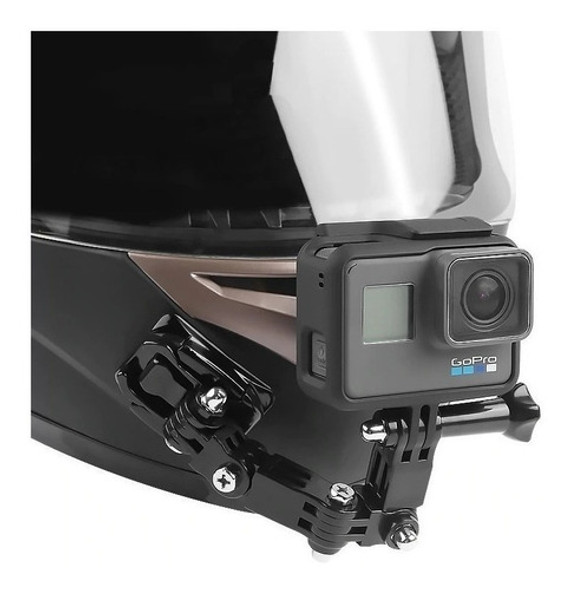 Kit Suporte Lateral Para Capacete Gopro Sjcam Eken 0