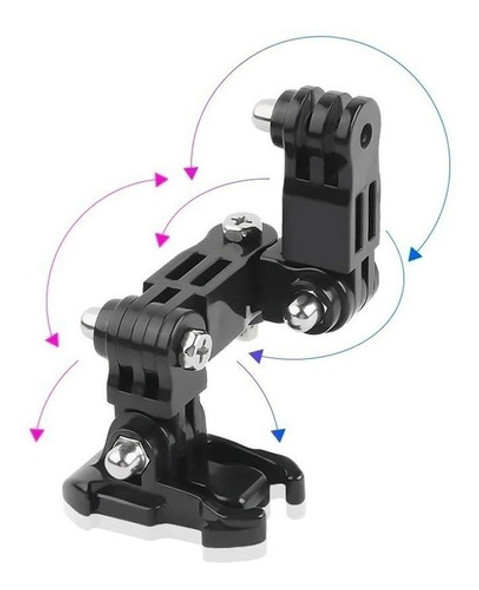 Kit Suporte Lateral Para Capacete Gopro Sjcam Eken 1