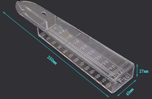 Pluviometro Escala 0 A 120mm En Relieve Con Tornillo Fijaci 1