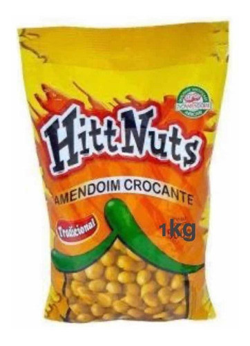 Kit 5 Hitt Nuts Amendoim Crocante 1kg Amenbra Hittnuts 0