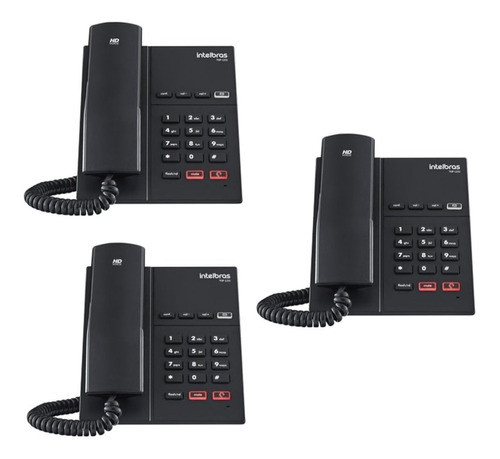 Kit 3 Telefone Ip Tip 120i - Intelbras 0