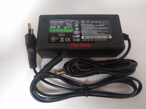 Kit 5 Peças - Fonte Estabilizada Chaveada Bivolt 24v 2a Plug P4 2,1mm Promoção 1