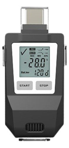Datalogger Temperatura Termómetro Display Usb Hielo Seco 0