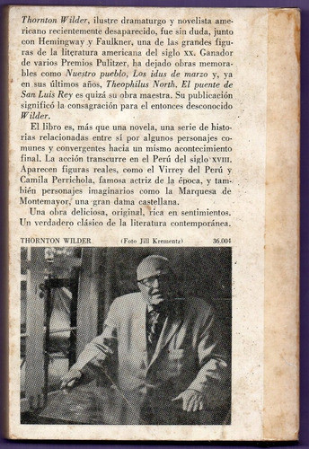 Libro El Puente De San Luis Rey De Thorton Wilder 1