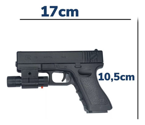 Arminha Lançador Glock +bbs Toys Pistola Guns Brinquedos 1