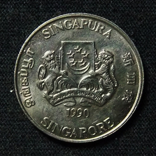Singapur 20 Cents 1990 Sc Km 52 Planta Calliandra 1