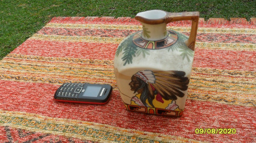 Antiguo Lindo Recipiente C Indio Pintado A Mano Japon Nipon 1