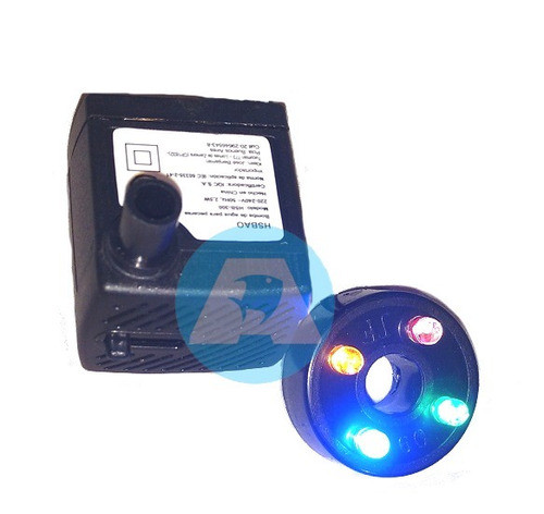 Bomba De Agua Hsbao 333 C/ Luz 80cm Fuentes Feng Shui Aiken Acuario Lomas De Zamora 0